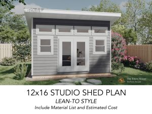 12x16 Studio Shed Plan